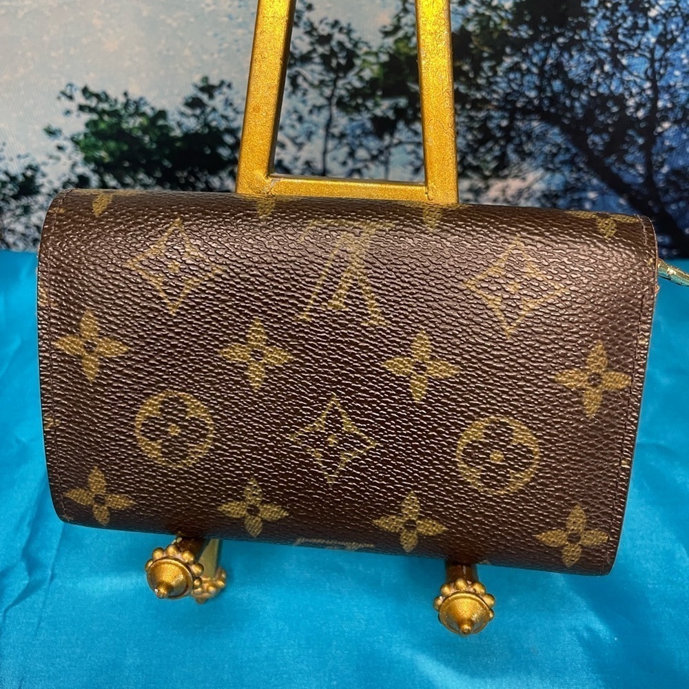 Louis Vuitton Brown Monogram Tressor 80 Wallet EUC - Picture 3 of 14